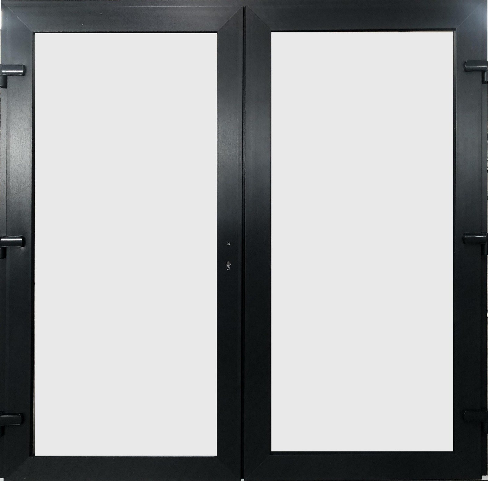 Antraceite Basic Tuindeuren 1/2 Glas