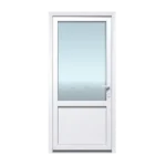 Kunststof Deur met Kozijn 2/3 Glas